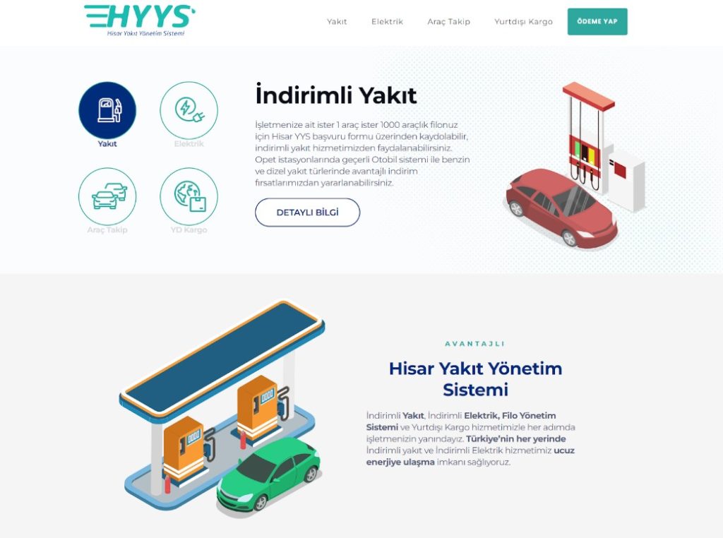 Hisar Yakıt Yönetim Sitemi